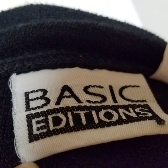 VINTAGE 90s Basic Editions Simple Black Button Down Cardigan 3X - Picture 13 of 14